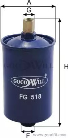 Топливный фильтр GOODWILL для VW GOLF II (19E, 1G1) 1.8 GTI 16V