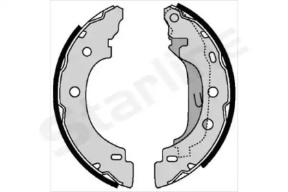 Барабанный тормозной механизм STARLINE для NISSAN KUBISTAR (X76) 1.5 dCi