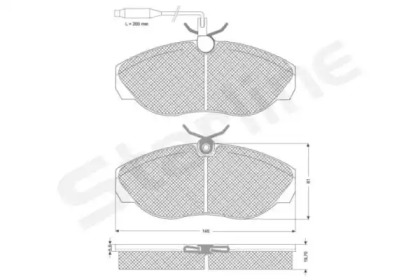 Тормозные колодки STARLINE для ALFA ROMEO 146 (930_) 1.7 i.e. 16V (930.B1)