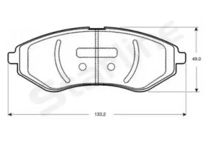 Тормозные колодки STARLINE для CHEVROLET KALOS 1.2