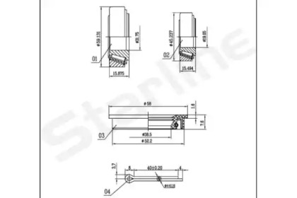 Подшипник ступицы колеса STARLINE для FORD ESCORT IV Turnier (AWF, AVF) 1.6 D