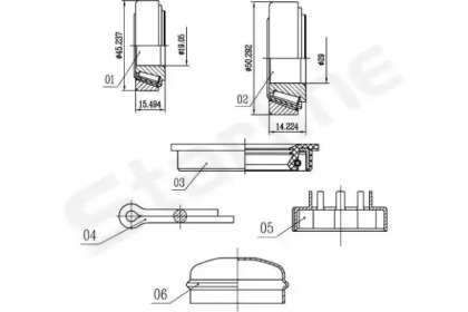 Подшипник ступицы колеса STARLINE для VW CADDY II Variant (9K9B) 1.4