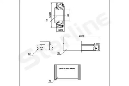 Ступица колеса / установка STARLINE для FORD FIESTA III (GFJ) 1.6