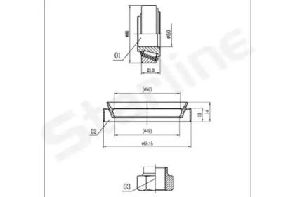 Подшипник ступицы колеса STARLINE для FIAT DUCATO c бортовой платформой/ходовая часть (230_) 2.5 TDI