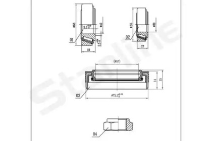 Подшипник ступицы колеса STARLINE для FIAT DUCATO c бортовой платформой/ходовая часть (230_) 2.5 TDI