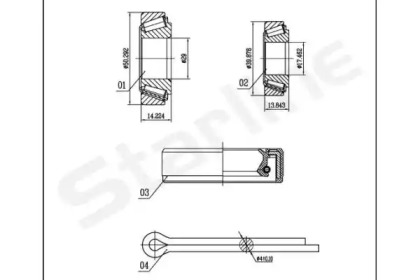 Подшипник ступицы колеса STARLINE для VW CADDY II Variant (9K9B) 1.4