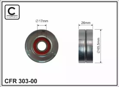 Ролик натяжителя CAFFARO для NISSAN INTERSTAR Фургон (X70) dCi 80