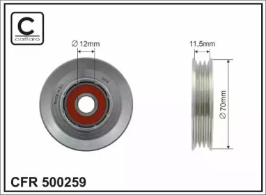 Ролик натяжителя CAFFARO для NISSAN MICRA III (K12) 1.2 16V