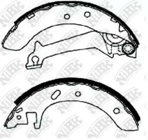 Тормозная колодка / накладка NiBK для FORD ESCORT VI Turnier (GAL) 1.8 i 16V