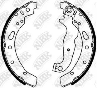 Тормозная колодка / накладка NiBK для FORD FIESTA VI Van 1.4 TDCi