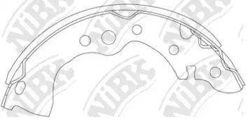 Барабанный тормозной механизм NiBK для NISSAN ALMERA Classic (B10) 1.6 16V