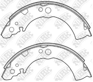 Барабанный тормозной механизм NiBK для NISSAN SUNNY I (B11) 1.7 D