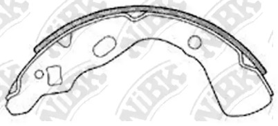 Барабанный тормозной механизм NiBK для KIA PRIDE (DA) 1.1 i