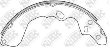 Барабанный тормозной механизм NiBK для MAZDA 626 IV Hatchback (GE) 2.5 24V