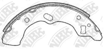 Тормозная колодка / накладка NiBK для MAZDA 121 II (DB) 1.3 16V
