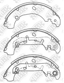 Тормозная колодка / накладка NiBK для MAZDA 2 (DY) 1.4