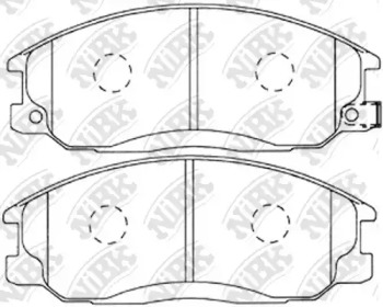 Дисковой тормозной механизм NiBK для DAEWOO REXTON (GAB_) 2.9 TD