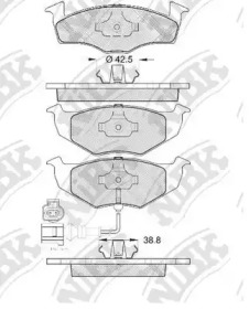 Запчасти для ТО NiBK для VW POLO (6N1) 64 1.9 D