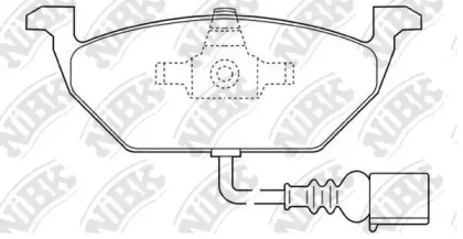 Тормозные колодки NiBK для VW POLO (6R, 6C) 1.4 BiFuel