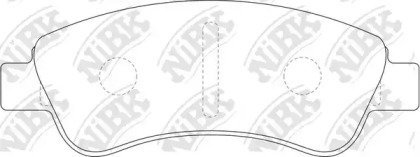 Тормозные колодки NiBK для PEUGEOT 207 седан 1.4