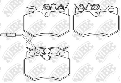 Тормозные колодки NiBK для PEUGEOT 205 I (741A/C) 1.7 Diesel