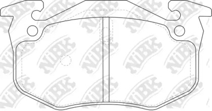 Дисковой тормозной механизм NiBK для PEUGEOT 306 Кабриолет (7D, N3, N5) 1.8 16V