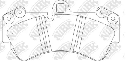 Дисковой тормозной механизм NiBK для PORSCHE CAYENNE (9PA) S 4.5