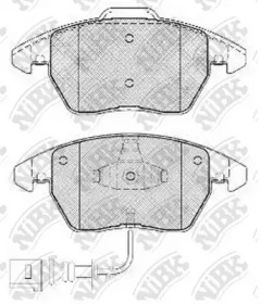 Тормозные колодки NiBK для VW POLO (6R, 6C) 1.4 BiFuel