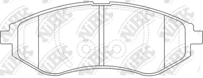 Тормозные колодки NiBK для CHEVROLET KALOS 1.2