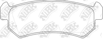 Тормозные колодки NiBK для CHEVROLET NUBIRA седан 2.0 D
