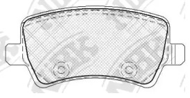 Тормозные колодки NiBK для FORD GALAXY (WA6) 1.6 TDCi