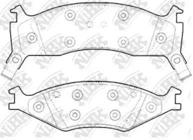 Дисковой тормозной механизм NiBK для KIA SHUMA (FB) 1.8 i 16V