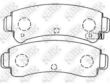Тормозные колодки NiBK для NISSAN SUNNY III Liftback (N14) 1.6 i