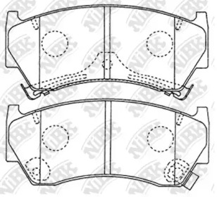 Дисковой тормозной механизм NiBK для NISSAN ALMERA I (N15) 2.0 D