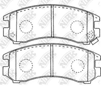 Дисковой тормозной механизм NiBK для NISSAN SUNNY II Traveller (B12) 1.6 i 12V