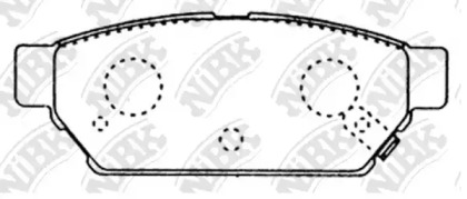 Тормозные колодки NiBK для MITSUBISHI LANCER V (CB_A, CD_A, CE_A) 1.3 (CB1A)