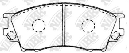 Тормозные колодки NiBK для MAZDA XEDOS 9 (TA) 2.3 24V