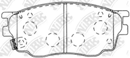 Дисковой тормозной механизм NiBK для MAZDA 6 Station Wagon (GY) 1.8