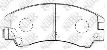 Дисковой тормозной механизм NiBK для SUBARU LEONE II 1800 4WD