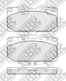 Экономичный тормоз NiBK для SUBARU IMPREZA седан (GD) 2.0 WRX Turbo AWD