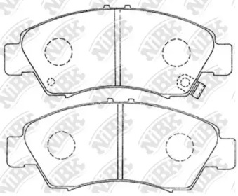 Тормозные колодки NiBK для HONDA JAZZ II (GD_, GE3, GE2) 1.3 (GD1)