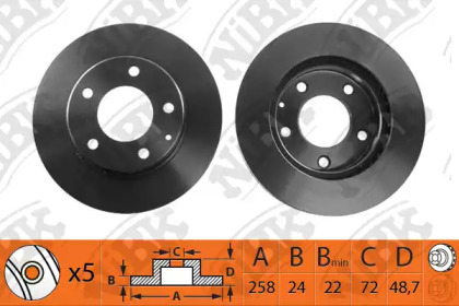 Дисковой тормозной механизм NiBK для MAZDA 626 IV Hatchback (GE) 2.0 i