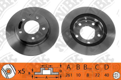 Дисковой тормозной механизм NiBK для MAZDA 626 IV Hatchback (GE) 2.0 i
