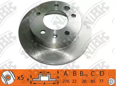 Дисковой тормозной механизм NiBK для MERCEDES-BENZ SPRINTER 3-t Фургон (903) 308 CDI