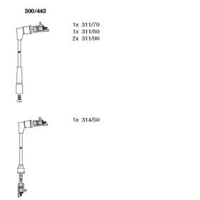 Свечной кабель / соединительные элементы BREMI для NISSAN STANZA (T11) 1.8 SGL