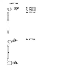 Свечной кабель / соединительные элементы BREMI для MITSUBISHI LANCER III (C1_A, C6_A) 1.2 GL (C15AS)