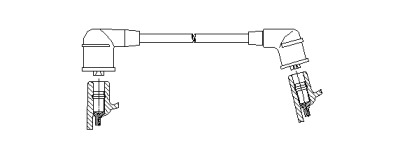 Свечной кабель / соединительные элементы BREMI для MITSUBISHI LANCER III (C1_A, C6_A) 1.2 GL (C15AS)