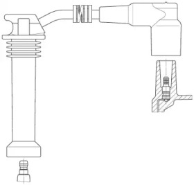 Свечной кабель / соединительные элементы BREMI для MAZDA 6 Hatchback (GG) 2.3