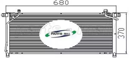 Конденсатор PARTS-MALL для NISSAN TERRANO II (R20) 2.4 i 12V 4WD
