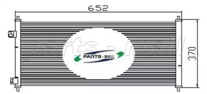 Конденсатор PARTS-MALL для HONDA CIVIC VII Hatchback (EU, EP, EV) 1.4 i